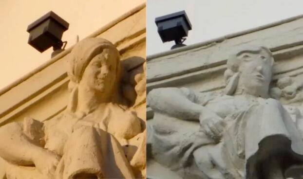 西班牙古雕像遭毁容式修复是怎么回事 网友：有点像特朗普