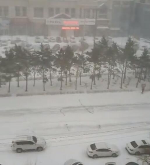 哈尔滨今大雪伴9级大风天气 最低气温-5℃