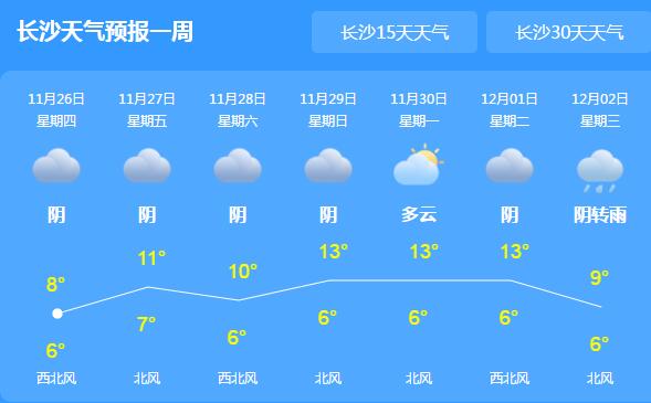 湖南湘北高寒山区仍有雨夹雪 省会长沙最高温仅有8℃