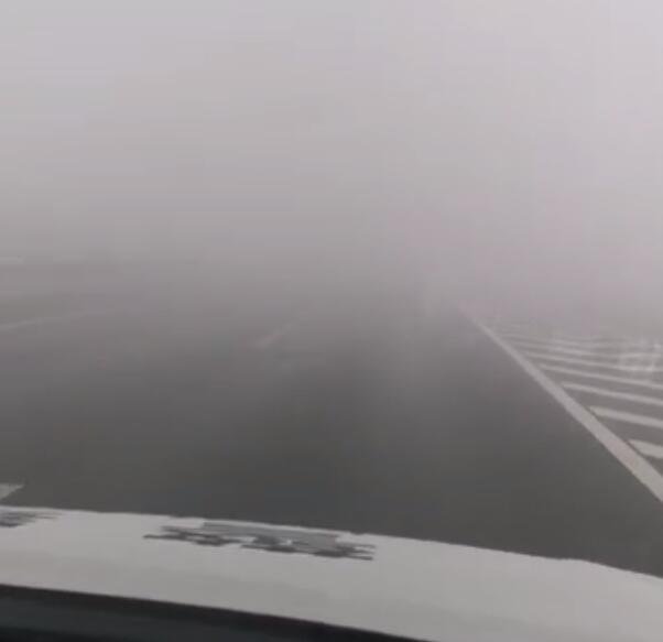 大雾侵袭河南发布黄色预警信号 多条高速禁止车辆上站通行