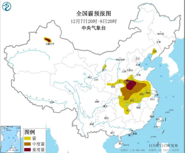 2020全国雾霾预报：华北黄淮部分地区有重度雾霾天气