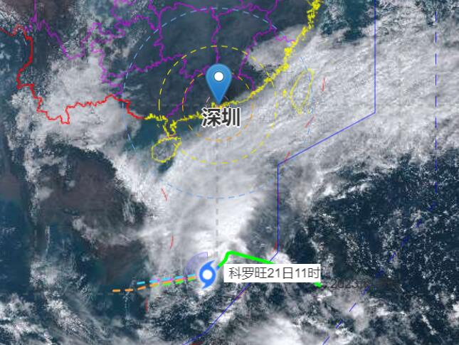 23号台风最新消息2020路径图 台风“科罗旺”对深圳有影响吗