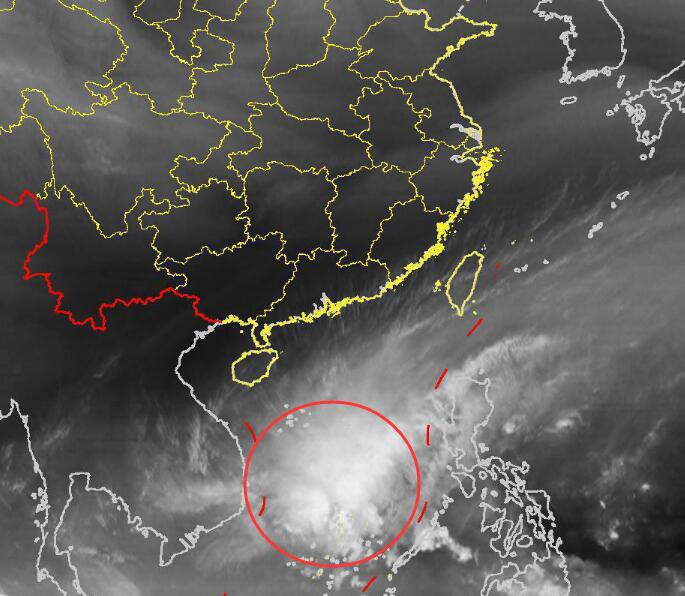 二十三号台风路径实时发布系统卫星云图 台风科罗旺高清云图更新