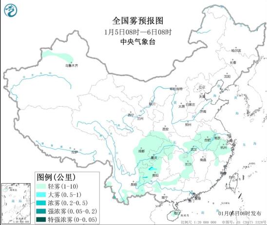 2021全国雾霾预报：华北黄等地的霾天气逐渐减弱或消散