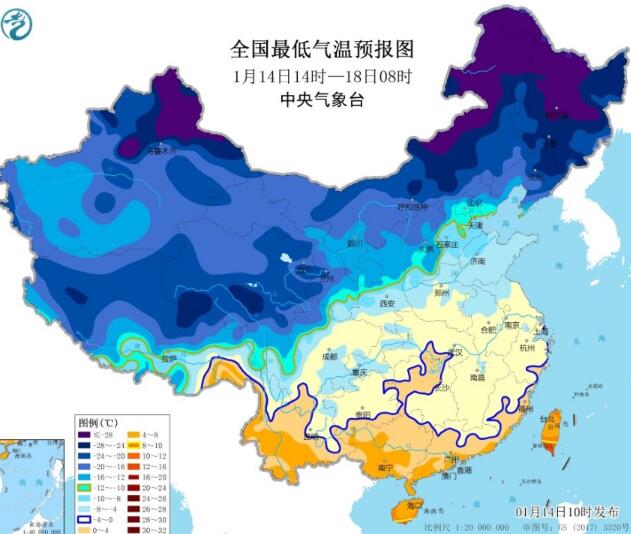 寒潮暴雪今夜来袭辽宁 明后天最低气温可低至-27℃
