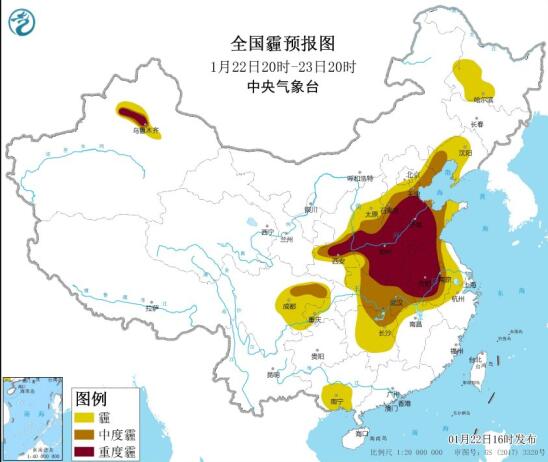 2021全国雾霾预报：这周末北京天津河北等地雾霾比较严重