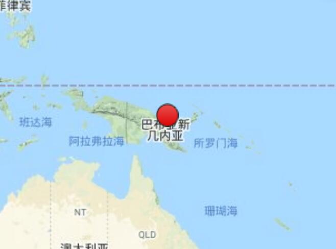 地震最新消息刚刚2021 巴布亚新几内亚发生5.6级地震