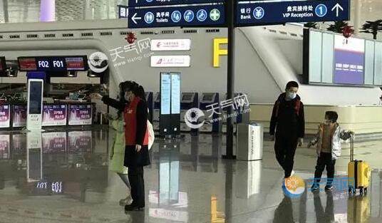 2021年春运大幕开启第一天 武汉天河国际机场旅客寥寥