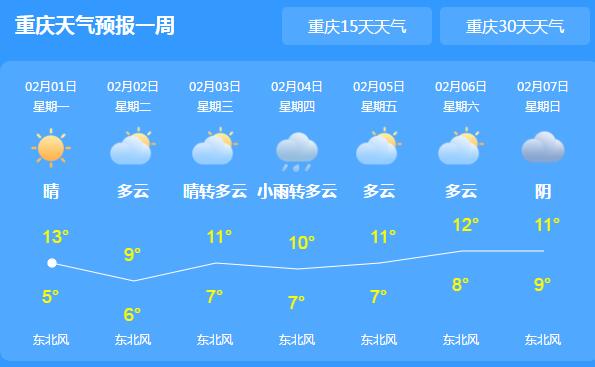 重庆大雾多条高速交通管制 主城区气温回升至15℃