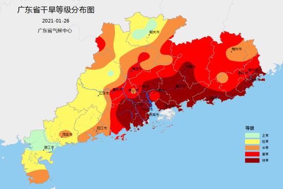 广东干旱告急连续72天无降水 珠海深圳等地达特别干旱级别