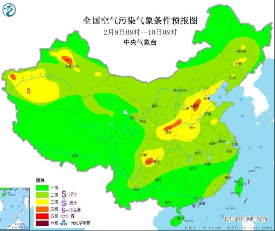 2021全国雾霾预报：华北黄淮局地重度霾能见度较低