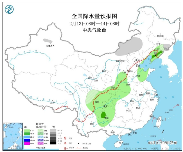 春节首日天气受冷空气影响有大风 华北四川等地有重度霾