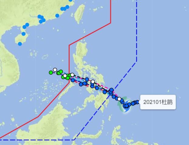 2021年第1號(hào)臺(tái)風(fēng)杜鵑路徑圖 未來對(duì)廈門有影響嗎