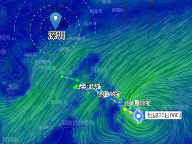 台风杜鹃2021最新路径图走向 一号台风对深圳有影响吗