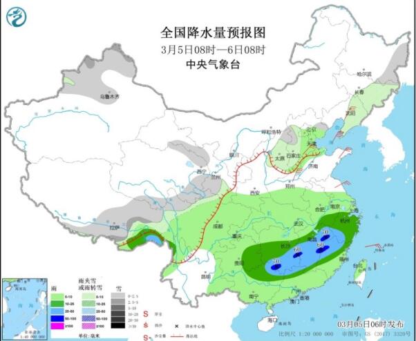 2021春运天气：周末江南华南等地有大范围雷雨天气