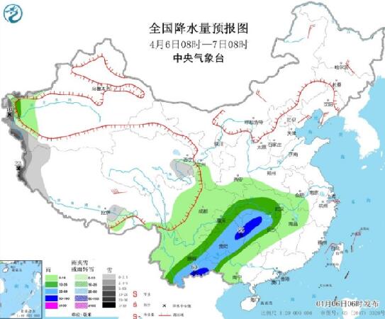 强降雨范围扩至江南华南地区 湖南广西等地气温跌至20℃