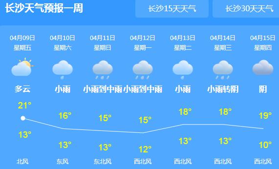 这周末湖南将持续暴雨天气 各地最低气温不超15℃