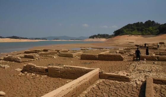 广东河源一水库库底疑现古代建筑 专家观察后给出这样回应