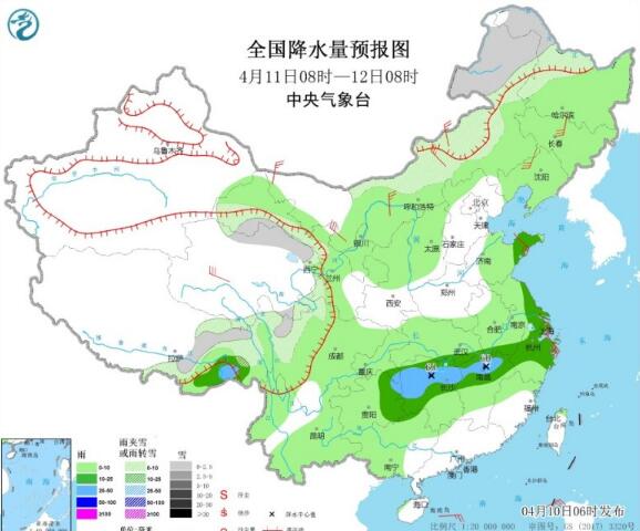 周末雨水范围扩至江南江淮 东北华北等地有6～8℃降温