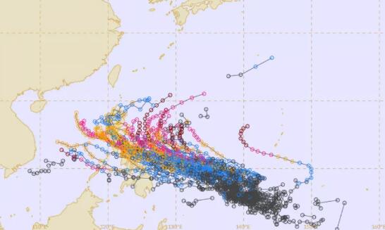 2号台风舒力基最快14日生成 2021年台风舒力基最新实时路径图