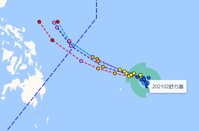 第2号台风舒力基实时路径图最新消息 台风舒力基会在哪里登陆