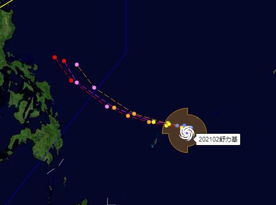2号台风舒力基目前最大风力8级 舒力基最新消息实时路径图今天