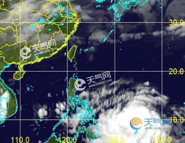 2号台风路径实时发布系统高清云图更新 台风舒力基今日实时卫星云图