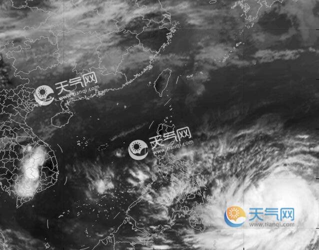 2号台风路径实时发布系统高清云图更新 台风舒力基今日实时卫星云图