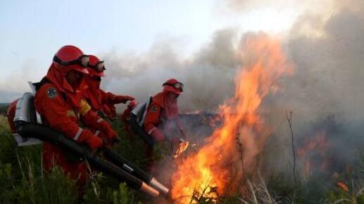 蒙古国草原大火蔓延至中国境内 目前扑救工作仍在进行中