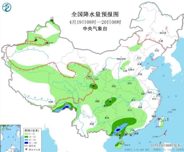 广东广西等南方地区仍有强降雨 东北华北最高气温到超25℃