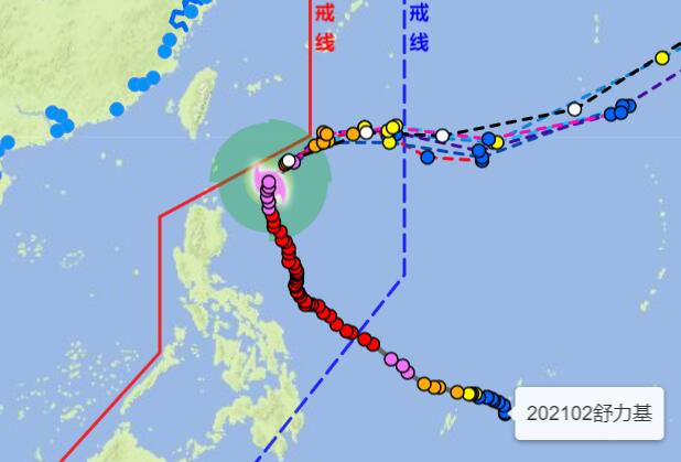 厦门2号台风舒力基路径图 将渐向东北移动对厦门有影响吗
