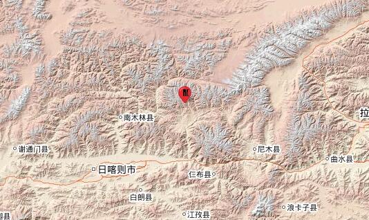 2021地震西藏最新消息今天：日喀则市南木林县发生4.0级地震