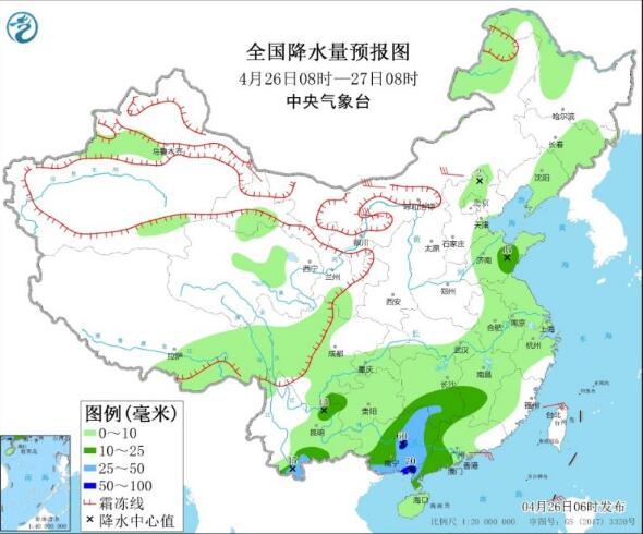 降雨带在华南集结带来大暴雨 北方沙尘暴天气又来了