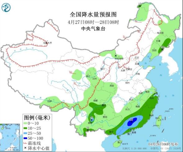 降雨带在华南集结带来大暴雨 北方沙尘暴天气又来了