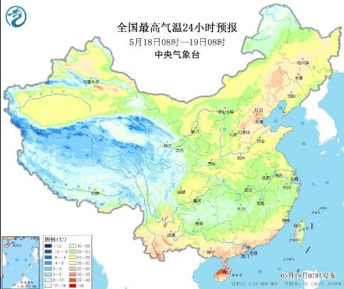 北方多地迎今年首个30℃高温  江南及华南带普遍有中到大雨