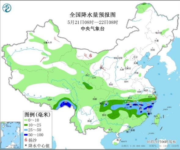 小满节气江南华南仍有明显降雨 本周末北方持续32℃的干热