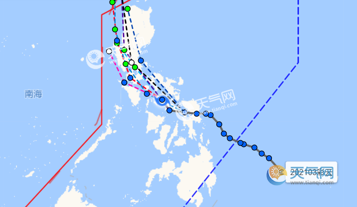 2021年第3号台风最新消息今天 台风彩云会在哪里登陆