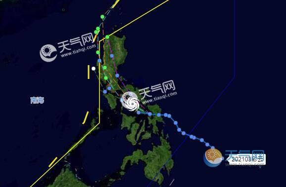 浙江台风路径实时发布系统2021 第3号台风彩云会影响浙江吗