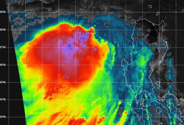 2021年3号台风最新高清卫星云图 “彩云”卫星云图实时更新