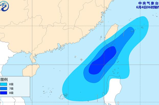 三号台风彩云最新路径走向图 今傍晚前后擦过或登陆我国台湾省