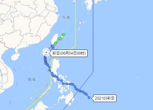 3号台风最新消息今天 台风彩云或将成为今年首个登陆台湾岛的台风
