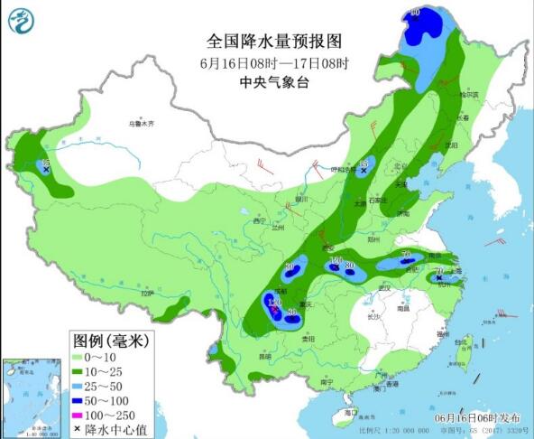 强降雨扩散至东部地区 江南华南多地有35℃＋高温