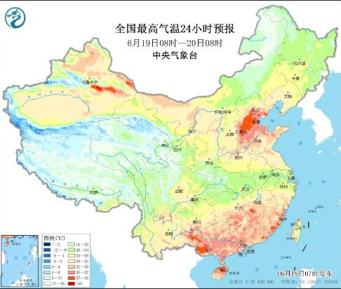 2021中考天气预报：华北黄淮一带晴天气温30℃以上