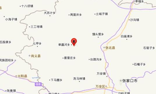 河北2021地震最新消息今天 张家口市张北县发生3.9级地震