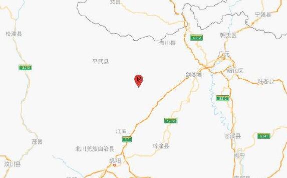 四川绵阳市江油市发生3.8级地震 目前未收到人员伤亡报告