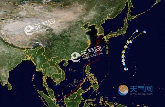 5号台风路径实时发布系统今天 台风蔷琵未来路径趋势预测图(最新)