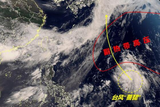 5号台风蔷琵最新发展情况 预计26日以后变性为温带气旋