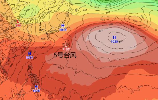 5号台风路径实时发布系统今天 蔷琵加强为台风级对我国无影响