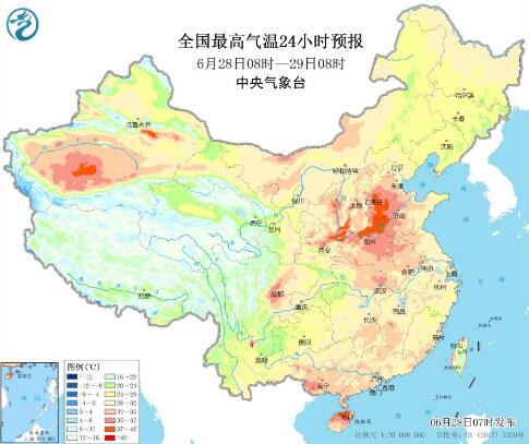 江西福建等南方多地有大到暴雨 黄淮一带本周将有40℃高温