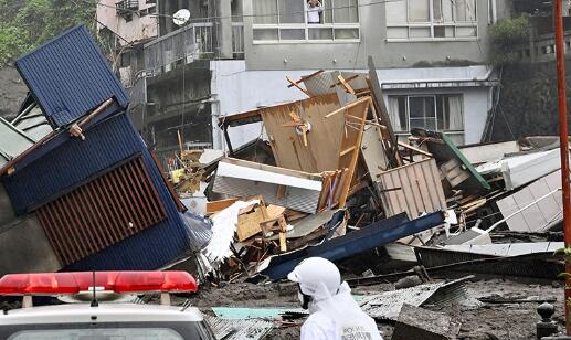 日本热海市发生大规模泥石流 目前3人死亡113人失联